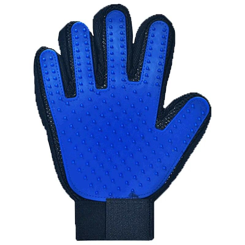 1PC Katzenhaarentfernungshandschuhe Gummi Haustier Schönheit Reinigung Pflege Effektive Massage Hund Kämme Schwimmende Bürste 6 Farbe