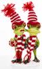 Christmas Frog Figurine with Gift Pair 20cm
