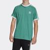 Adidas Originals Trefoil 3-Stripes Casual Crew Neck Loose Short Sleeve T-Shirt Men Tops Green FM3771