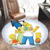 Simpsons Family,Donut Background Chair Mat Round Rug Office Carpet, Non Slip, Suitable for Living Rooms, Bedrooms,Decor1205642a
