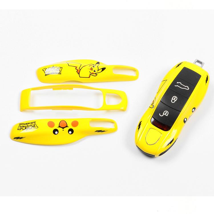 Porsche Pikachu Key Shell: Three-Piece Set for Macan, Cayenne, Panamera, 718