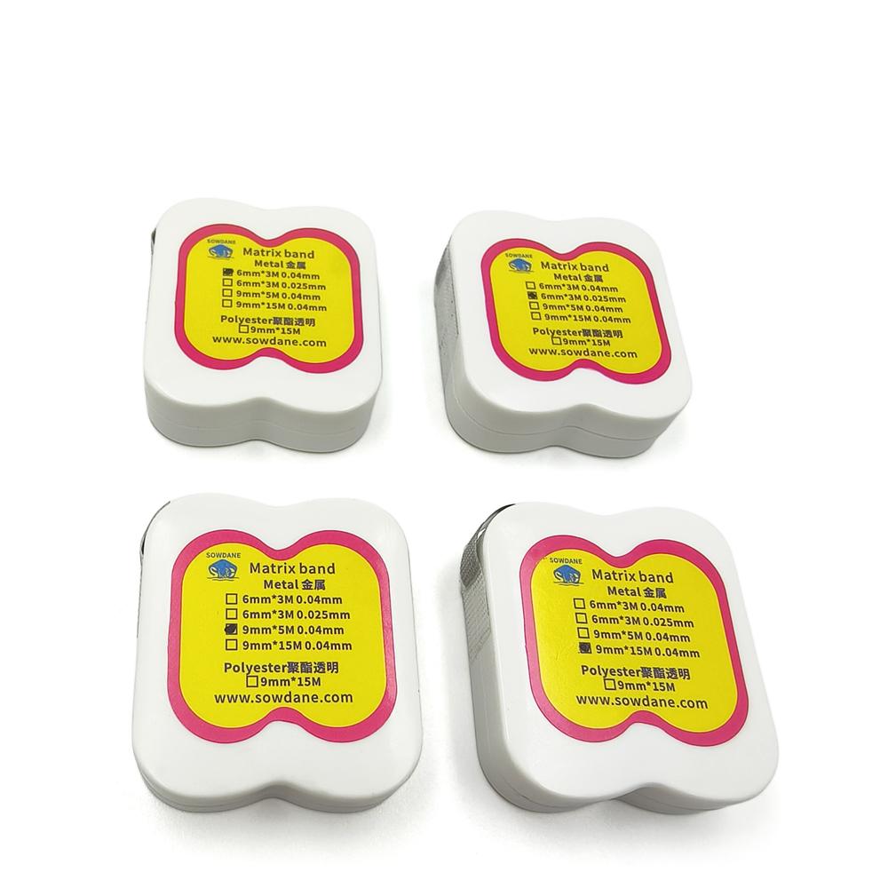 Dental Teeth Whitening Striproll Stainless Steel /Polyester Matrice Bands Dental Metal Matrice Matrix Ring Dental Material