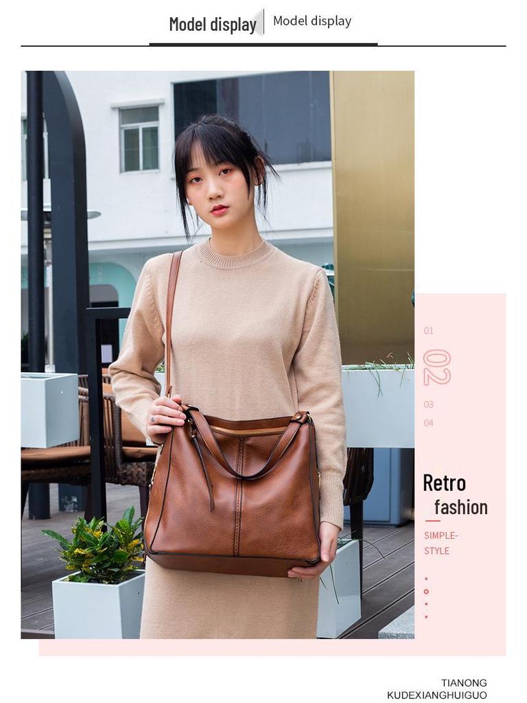 Shiling Damska Modna Torebka PU - Europejski i Amerykański Styl Torba Crossbody Tote na Ramię