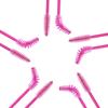 200 Pcs Disposable Eyelash Brushes Mascara Wands for Eye Lashes Extension Eyebrow and Makeup, Hotpink