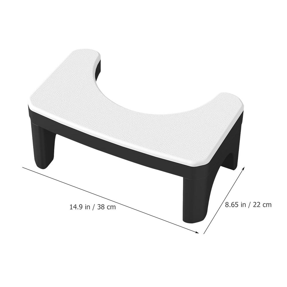 Toilet Adults Potty Stool Ergonomic Non-Slip Bathroom Footstool Compact Space Saving Potty Step Squatting Stool