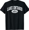 Retro Lake Ontario Canada Vintage Est 1615 Canadian Pride T-Shirt