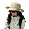 Wide Brim Cotton Sun Hat Women Men Outdoor Hiking Fishing UV Protection Foldable Bucket Fall