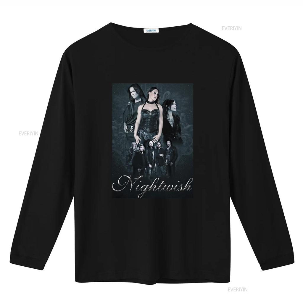 Nightwish Band Members Cotton Black T Shirt for Men in All Sizes vintage Washed Versatile Top For Everyday Wear