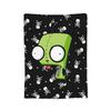 Invaders Zims Kawaii Cartoon Blanket Flannel Vintage Breathable Throw Blankets for Bedspread Summer,