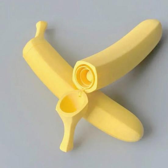 1/2/3Pcs Retractable Banana Longsword Toy 3D Printed Plastic Banana Wand Extendable Banana Stick Men Women