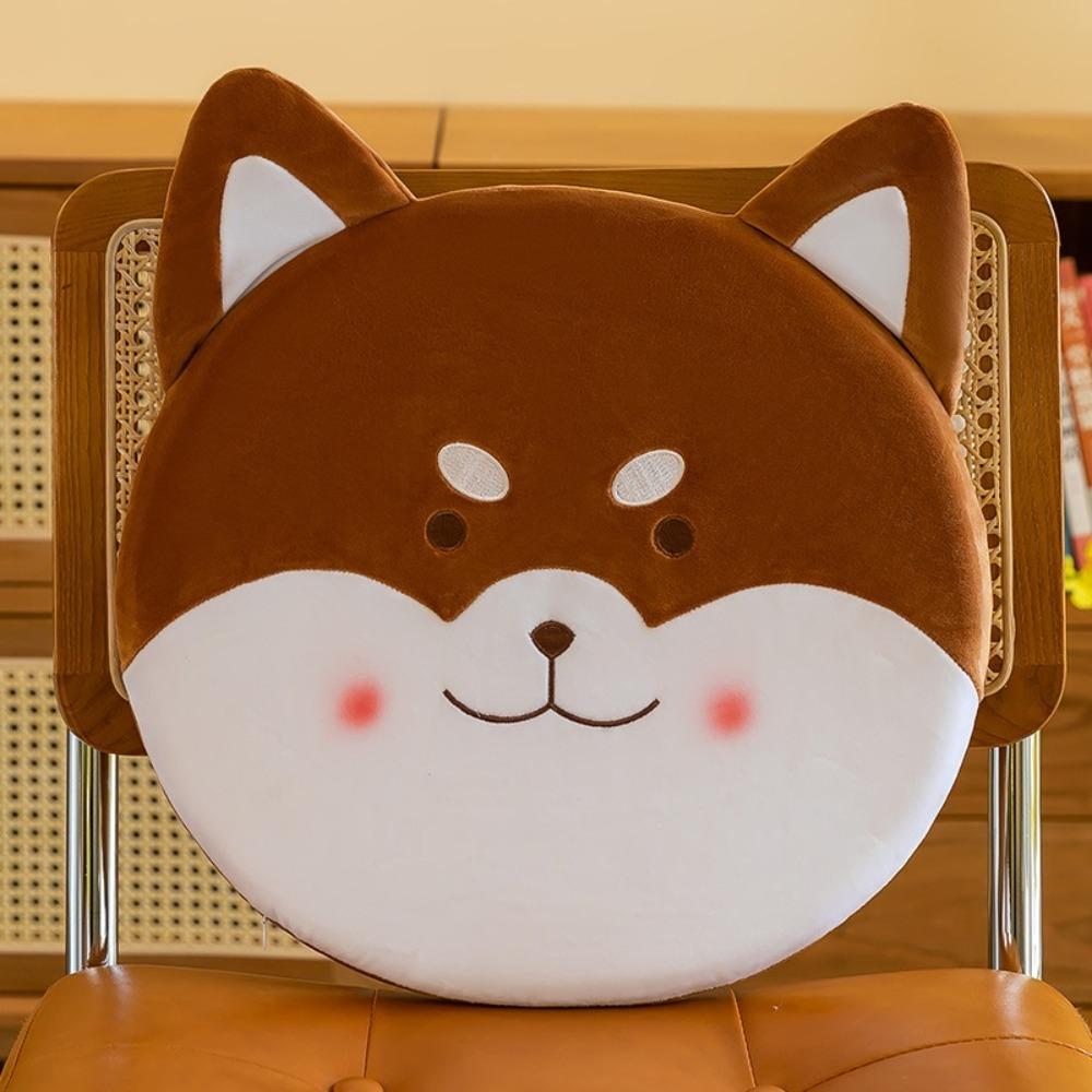 Thick Chair Cushion Cartoon Animal Dog Cat Seat Pads Sofa Pillow For Office Student Dormitory Car
