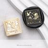 Copper Wax Seal Stamp Retro Moon Star Sealing Wax Stamp Head For Wedding Invitation Gift Packaging Cards Metal Head