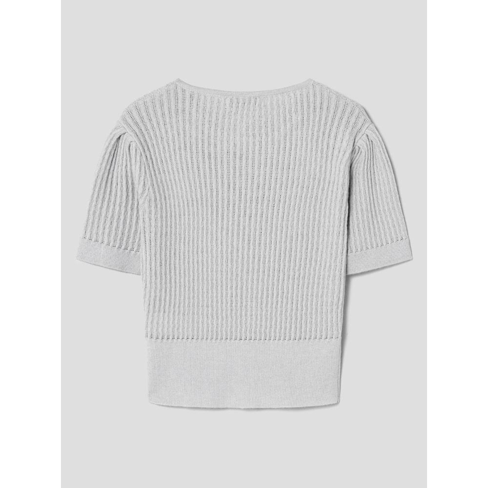 8SECONDS Button Waist Pullover Light Gray
