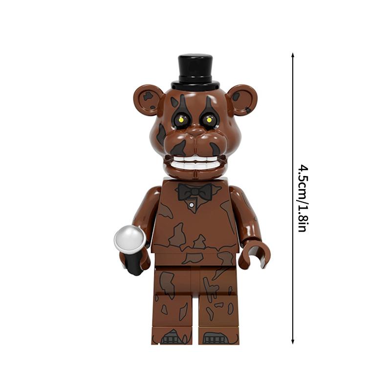 Entzückendes Freddy Bonnie Mini-Blöcke Ornament Heißes Spiel Figur Cartoon Montagebausteine Spielzeug Partygeschenke Kindergeschenke
