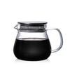 One Touch Glass Teapot Glass Coffee Server for Drip Coffee Maker, Standard Glass Coffee Carafe, Coffee Pot with Lid, Clear,