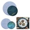Round Tray Silicone Mould Fruit Plate UV Resin Mold Serving Board Epoxy Mold Handmade Ashtray Mold Handmade Coaster Mold