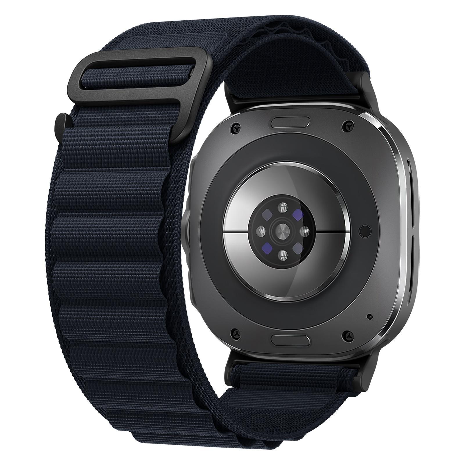 

Ремешок Alpine Band One Click для Galaxy Watch Ultra 47 мм, спортивный ремешок без зазора, нейлоновый плетеный браслет для замены браслета Samsung Galaxy Watch 7 Ultra Samsung Galaxy Watch Ultra полуночно-синий