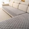 2026 New 1pc Flannel Sofa Cushion, Thickened Warm Plush Non-slip Seat Pads, Protective Throw Cover for Leather Sofa