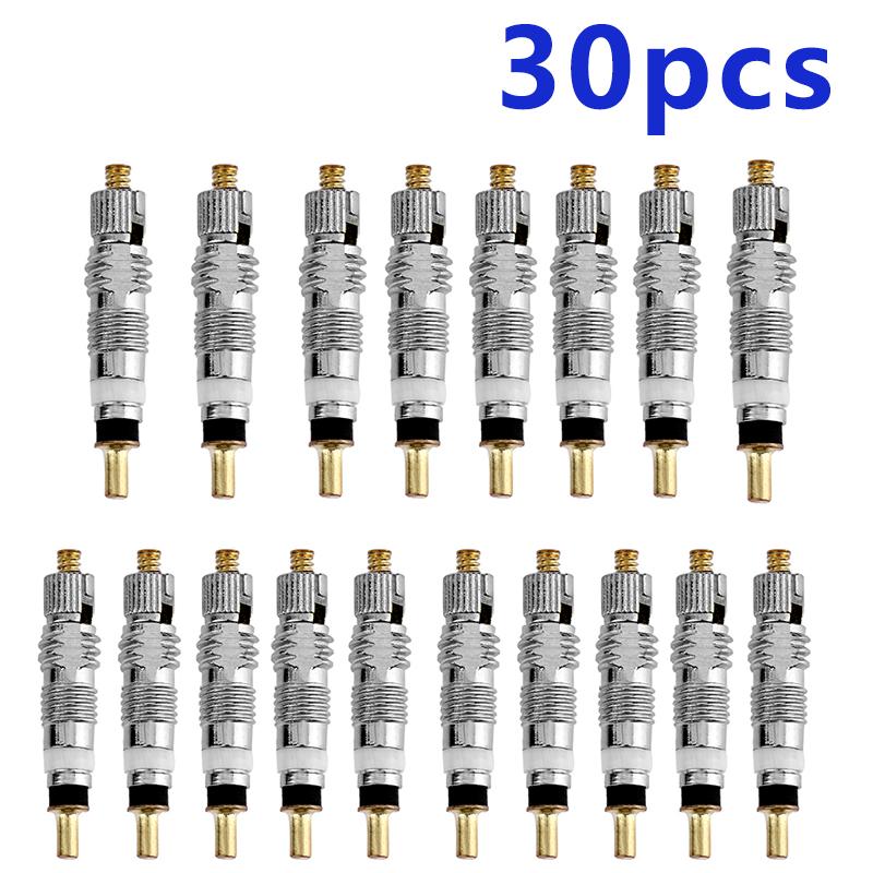 

100 шт. Съемный сердечник клапана Presta для велосипеда, сменный, латунный, ЧПУ, FV, для MTB, шоссейного велосипеда, камеры, сервисные детали, инструмент для ремонта, опционально