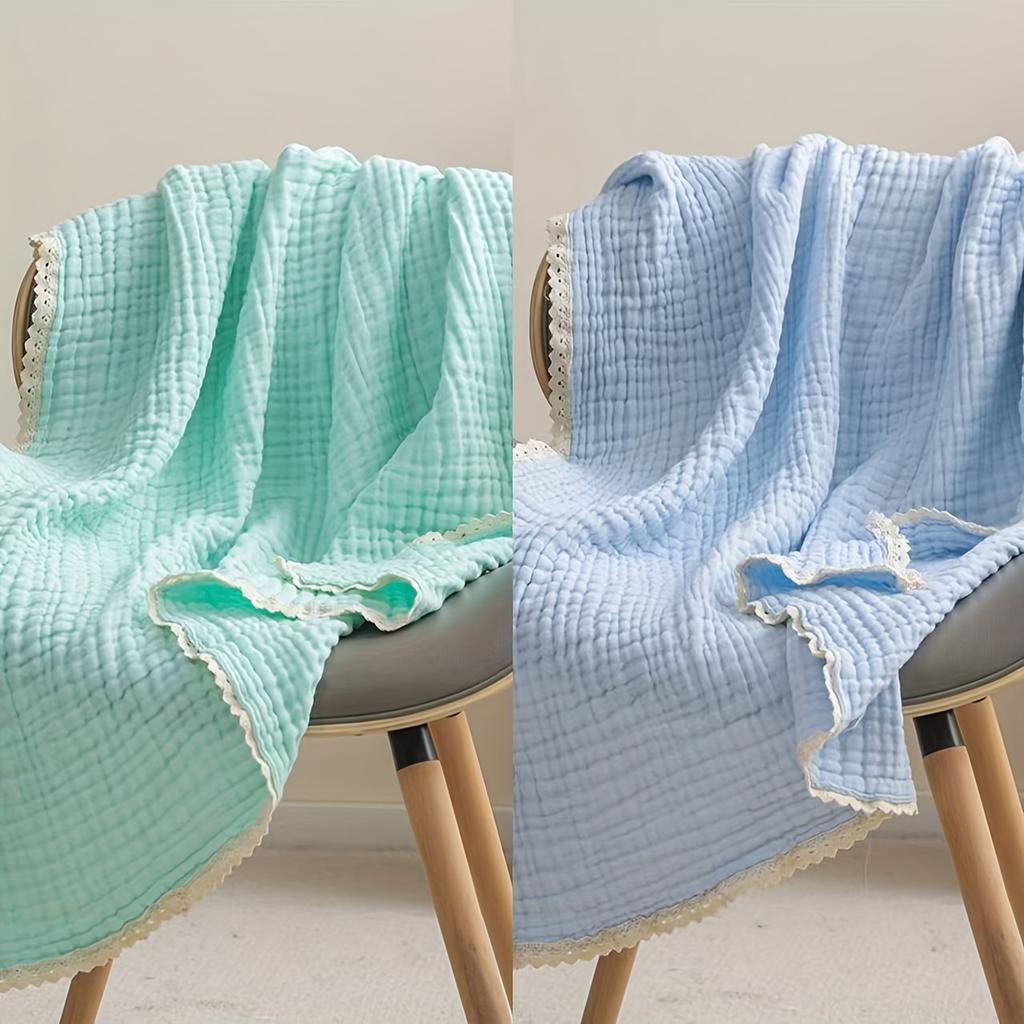 2pcs 6-Layer Cotton Soft Absorbent Quick-Dry Towels, Breathable Cotton Material, Ideal for Home and Bathroom Use