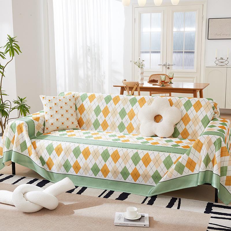 Summer Sofa Towel Cool Sofa Full Cover Cloth Simple Sofa Cover Cover Non-Slip Multifunctional Cushion Cover Towel