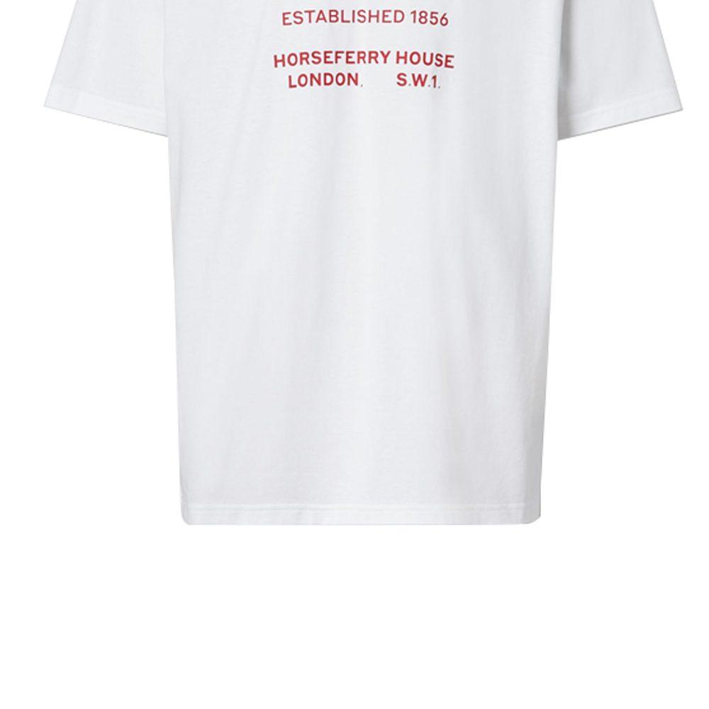 Burberry Horseferry T Shirt Unisex White 80172251