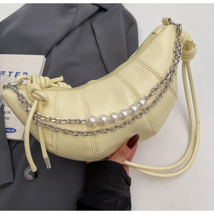 

Trend niche fashion texture women s small satchel 2025 new simple dumpling bag fashion shoulder messenger bag жовтий