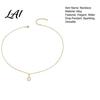 Adjustable Clavicle Chain Water Drop Necklace for Women Cubic Zirconia Rhinestone Elegant Alloy Women Pendant Sparkling Statement Jewelry