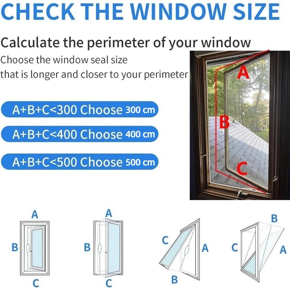 Sealed Air Conditioner Window Seal Weatherproof Window Sealing Kit Window Seal Cloth Tilt Window