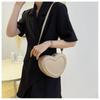 Fashion Heart Shape Crossbody Bags for Women  Solid Color Pu Shoulder Bag Casual Ladies Handbags Designer Women Bags