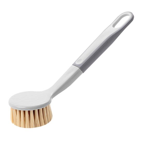 

Щетка для горшка Отверстие для подвешивания Гибкая щетина Длинная ручка Легкий вес Удобная ручка Удаление пятен Гладкая миска для раковины Чаша для мытья посуды Щетка для чистки скраба белый