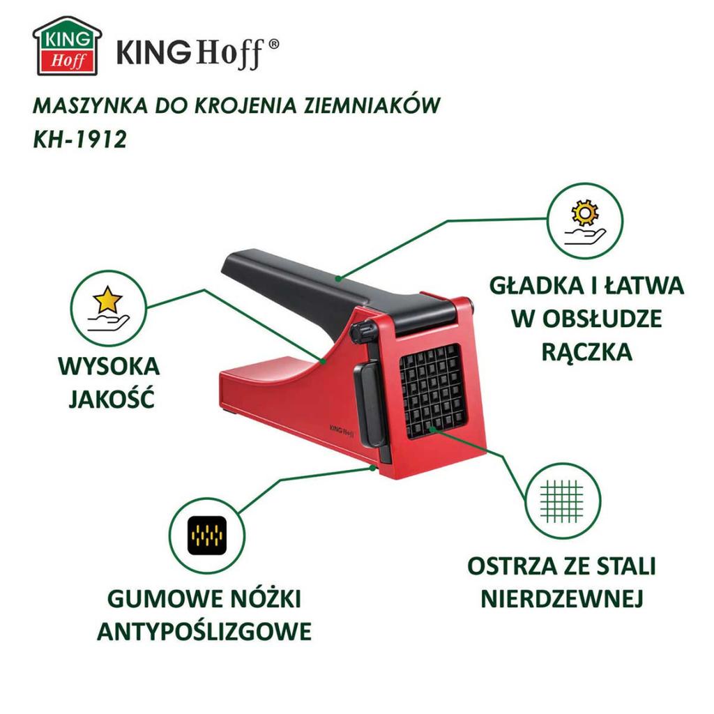KINGHOFF KH-1912 French Fry and Vegetable Cutter