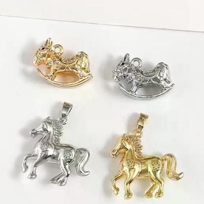 1PCS Pony Pendants Animal Horse Charms DIY Handmade Necklace Earrings Bracelet Jewelry Accessories Making Supplies