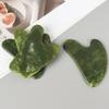 Helu Jade Gua Sha Tool Xiuyan Jade Heart-shape Massager Neck Massage Guasha Beauty Product Skin Care health Tool