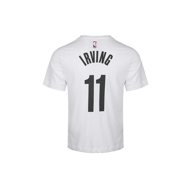 Nike Dri-FIT NBA City Edition Brooklyn Nets Kyrie Irving No. 11 Short Sleeve T-Shirt Men Tops White BV8746-100