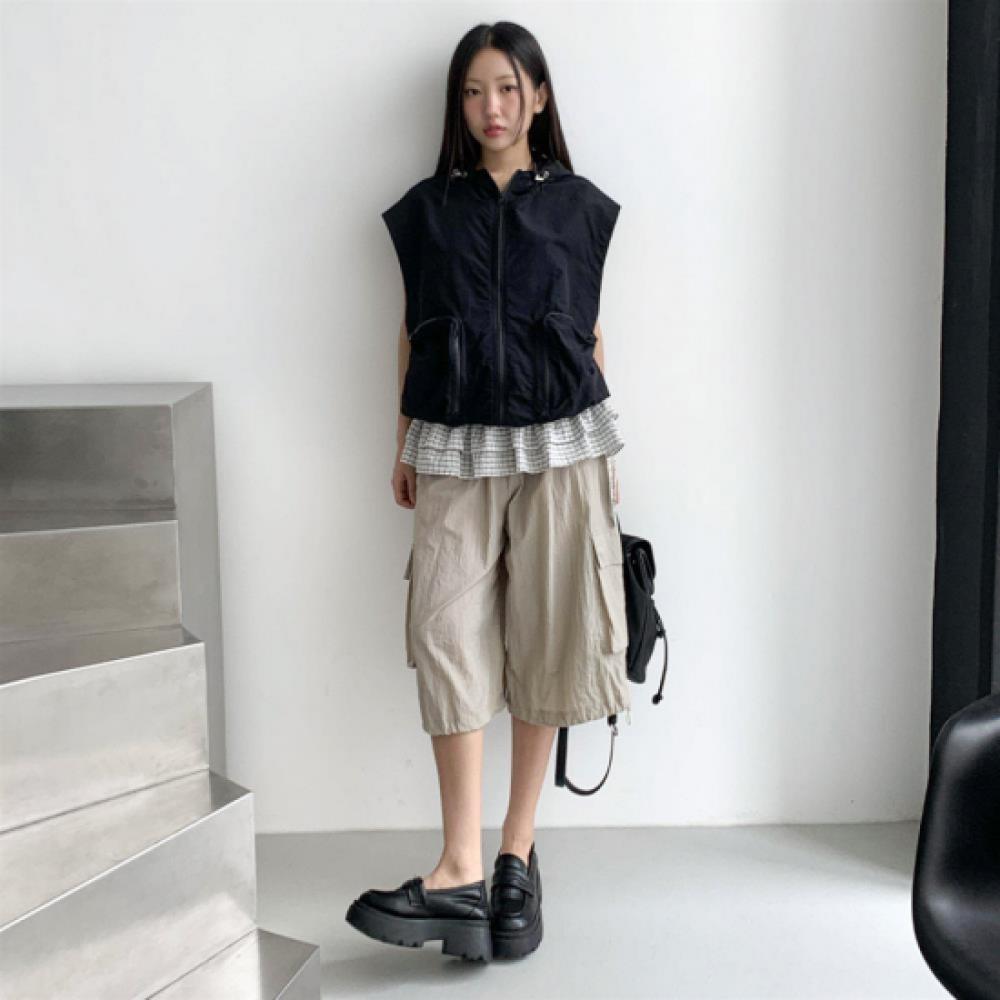 New Arrivals Open Run Womens Hoodie Vest Zip Big Pocket