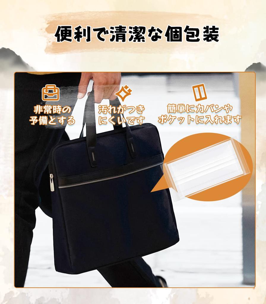 Hellozebra Nonwoven Individually Comfortable Certified In Japan Disposable Pleated Masks for Sensitive Gentle On the Easy To Masks Masks, Wrapped,