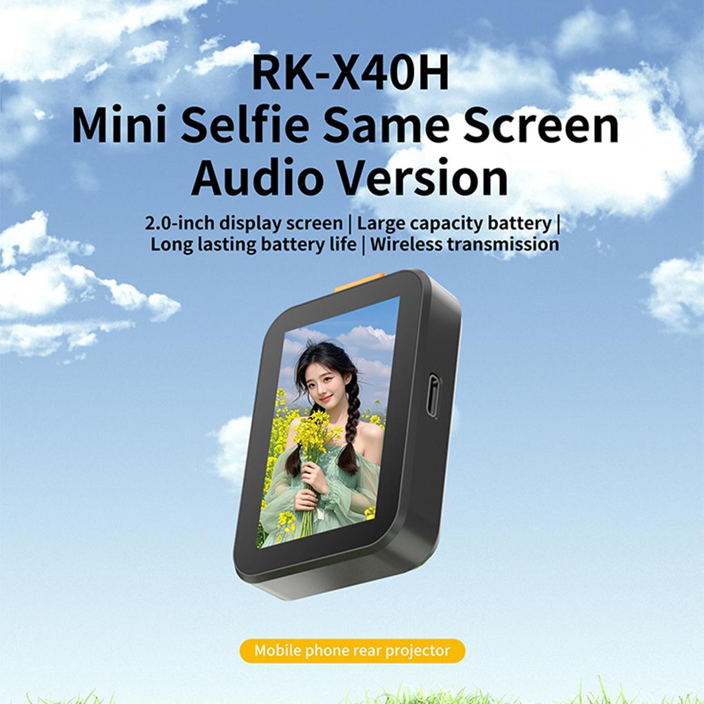 Magnetic Mobile Phone Selfie Monitor Screen for Smartphone Rear Camera Selfie Vlog Live Stream for iPhone Android Bluetooth