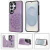 Emboss Flower Magnetic Cards Solt Wallet Leather Phone Case for Samsung A56 A36 A16 S26 Ultra Edge S25 Plus S24  FE S23 Cover