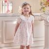 Davidella Girls' Pure Cotton Dress Summer Outfit New Children's Printed Dress Baby Floral Dress