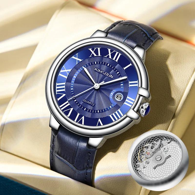 

UTHAI W0057 Модные и стильные мужские часы, водонепроницаемые, с календарем, кварцевые, деловые часы, подарки, часы для мужчин