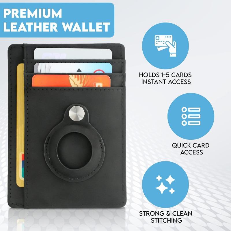 PU Money Clip Card Holder Card Holder Anti-theft Swipe Card Bag Business Anti Loss Protection Card Case Thin Card Holder