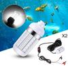 2x 12V 108 LEDs Submersible Fishing Light Underwater Fish Lamp with 5m Cord And Boat