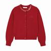 ELLE KIDS Girls' Sequin Neck Wool Knit Sweater