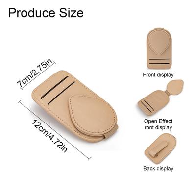 Auto Voiture Véhicule Pare-soleil Clip Support pour Lunettes de soleil Accessoire de voiture Porte-carte Billet Support pour lunettes Fixations