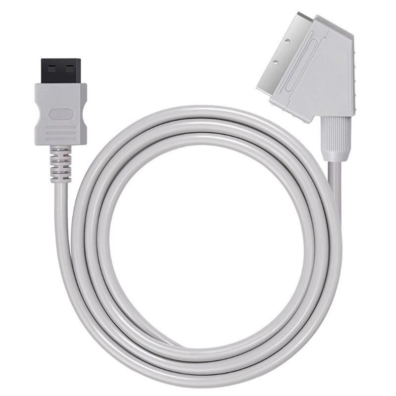 1.8m RGB Scart Video TV AV Cable Cord for WII NTSC / PAL / Game Console