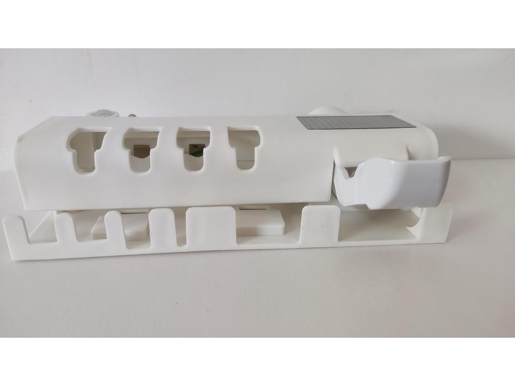 Multi-Function Wall-Mounted Automatic Toothpaste Dispenser & Toothbrush Holder