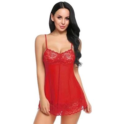Ladysta Damen Baby Doll Nachthemd Einheitsgröße (S, M, L)