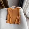Dopamine Color Sleeveless Summer Top with Back Slit