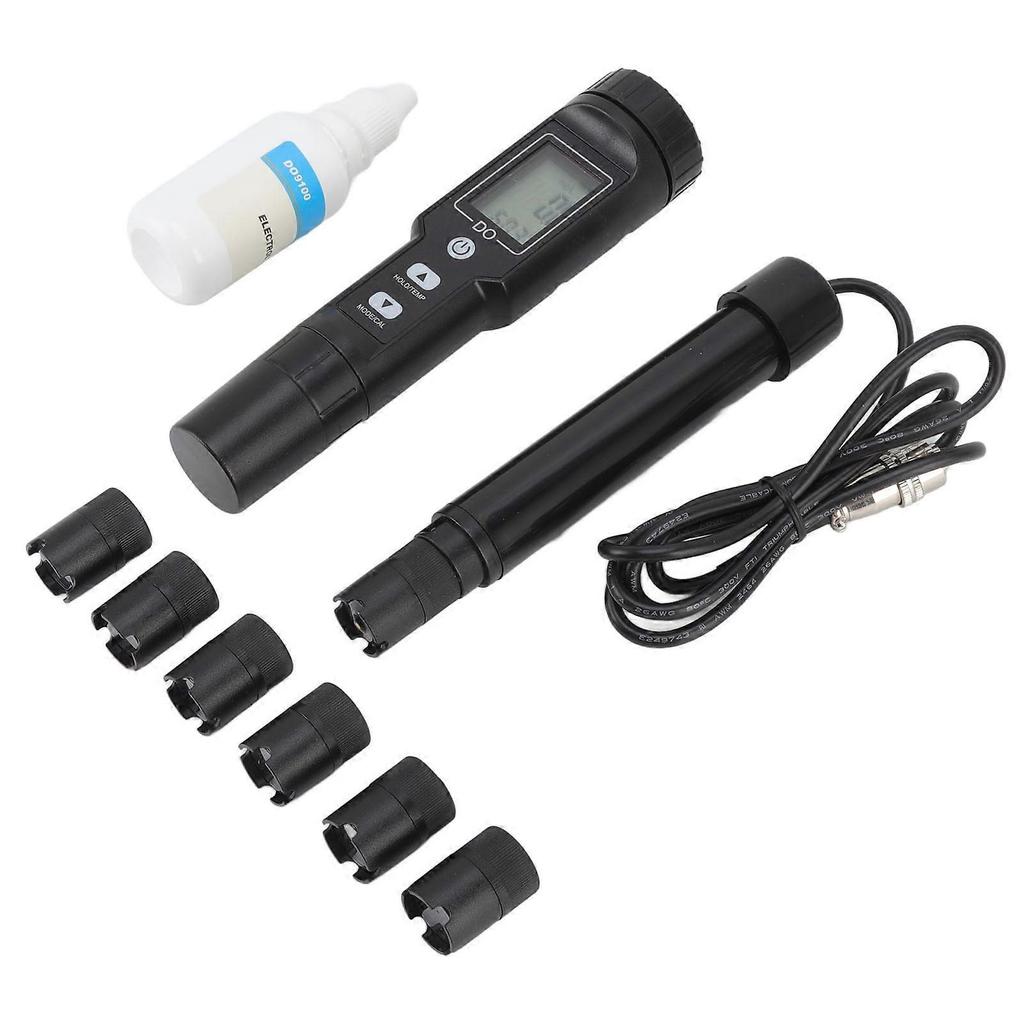 Dissolved Oxygen Meter Detachable Probe Digital Screen Display Dissolved Oxygen Sensor For Aquarium Experiment Research Without Backlit